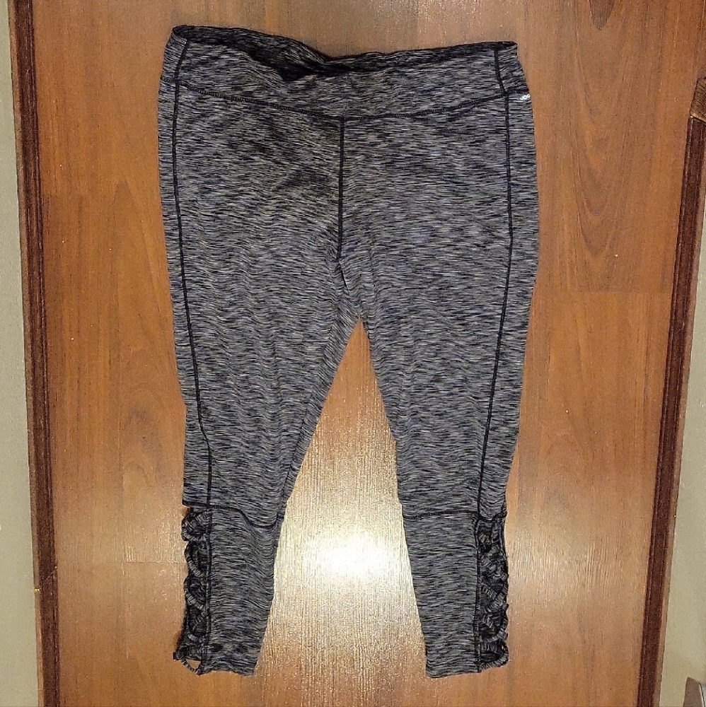 Jockey Black and Gray Patterned Leggings